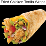 Special Fried Chicken Tortila Wraps